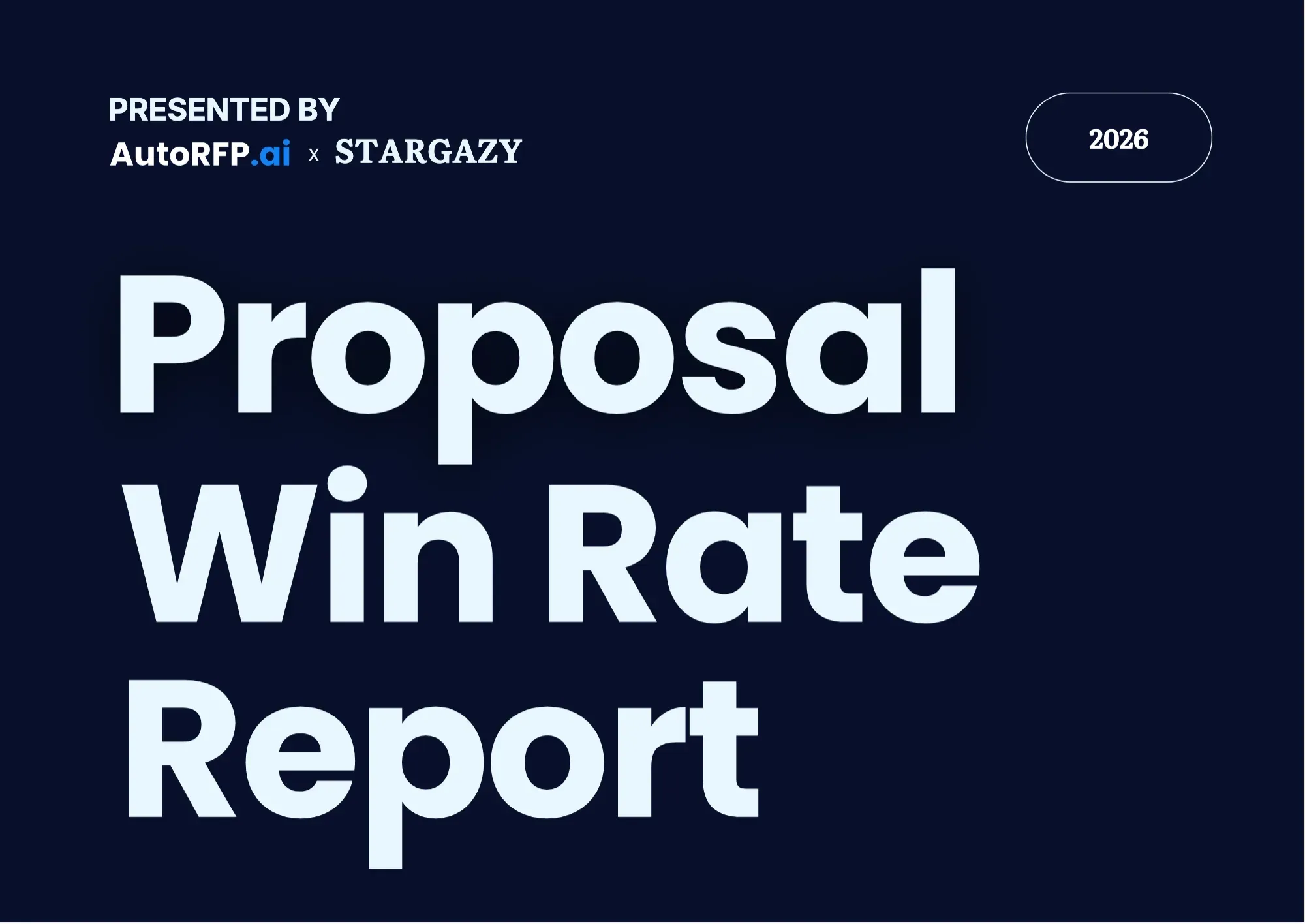 Proposal Win Rate Report 2026, page 1