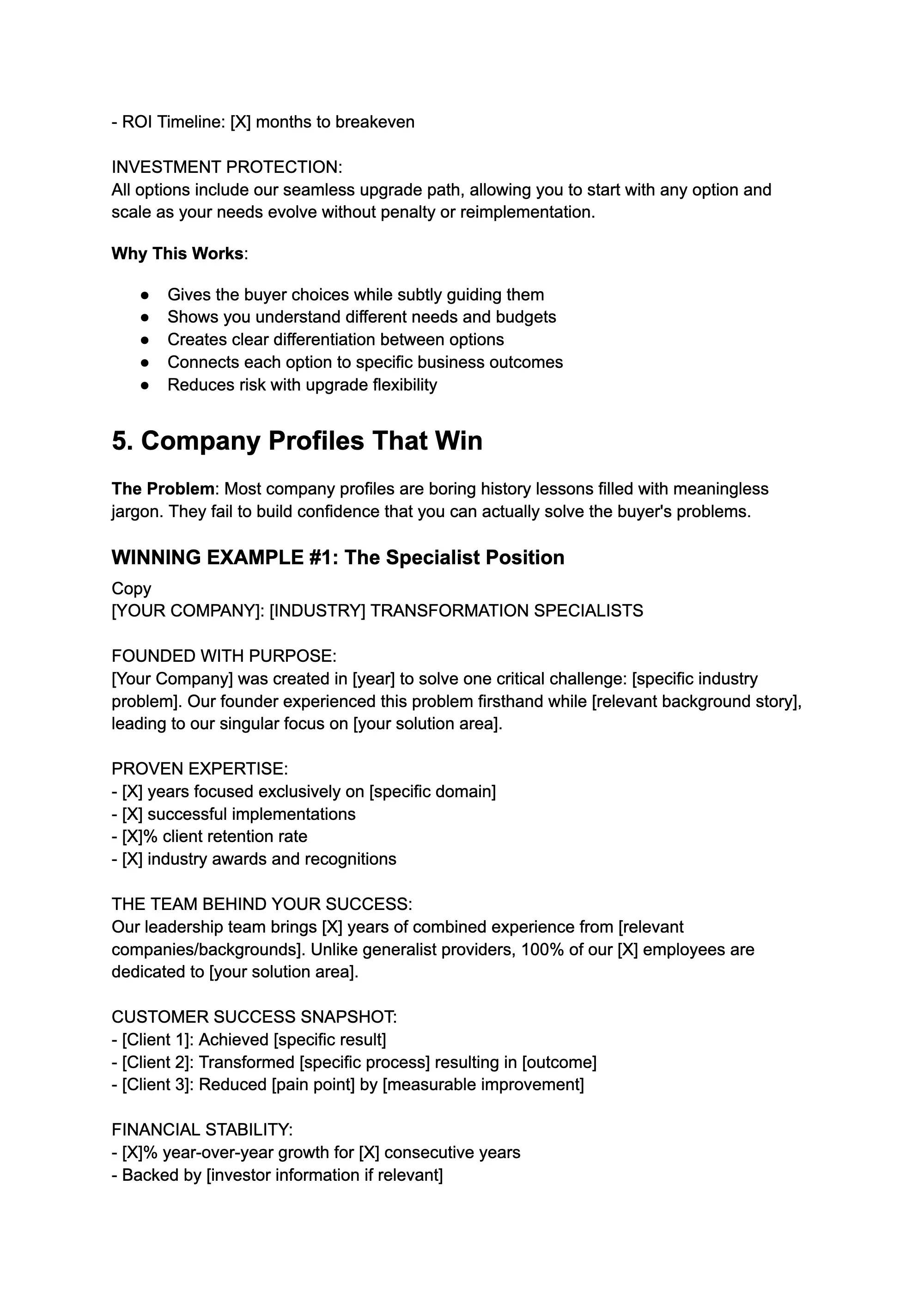 Winning RFP Response Examples, page 8
