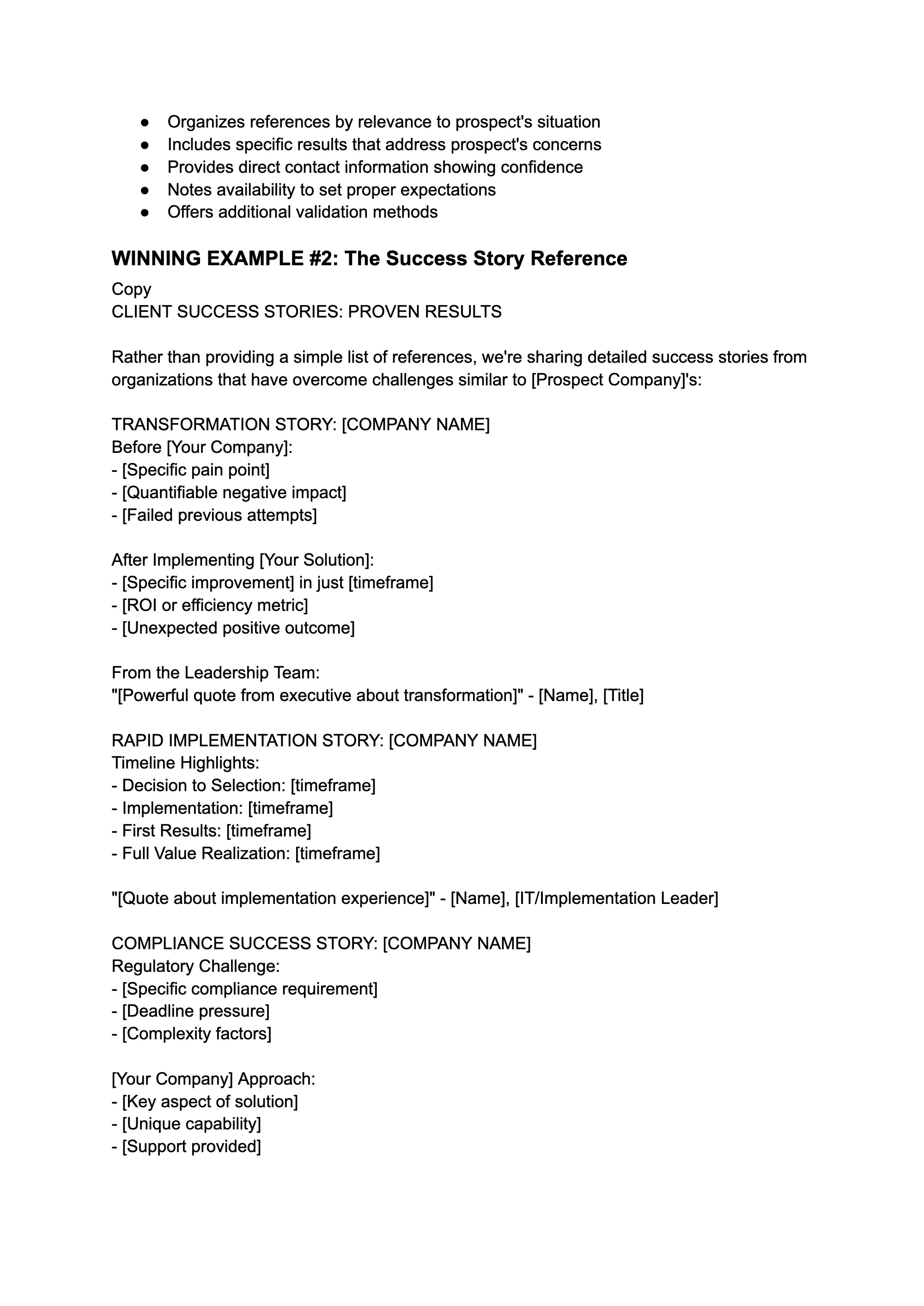 Winning RFP Response Examples, page 11