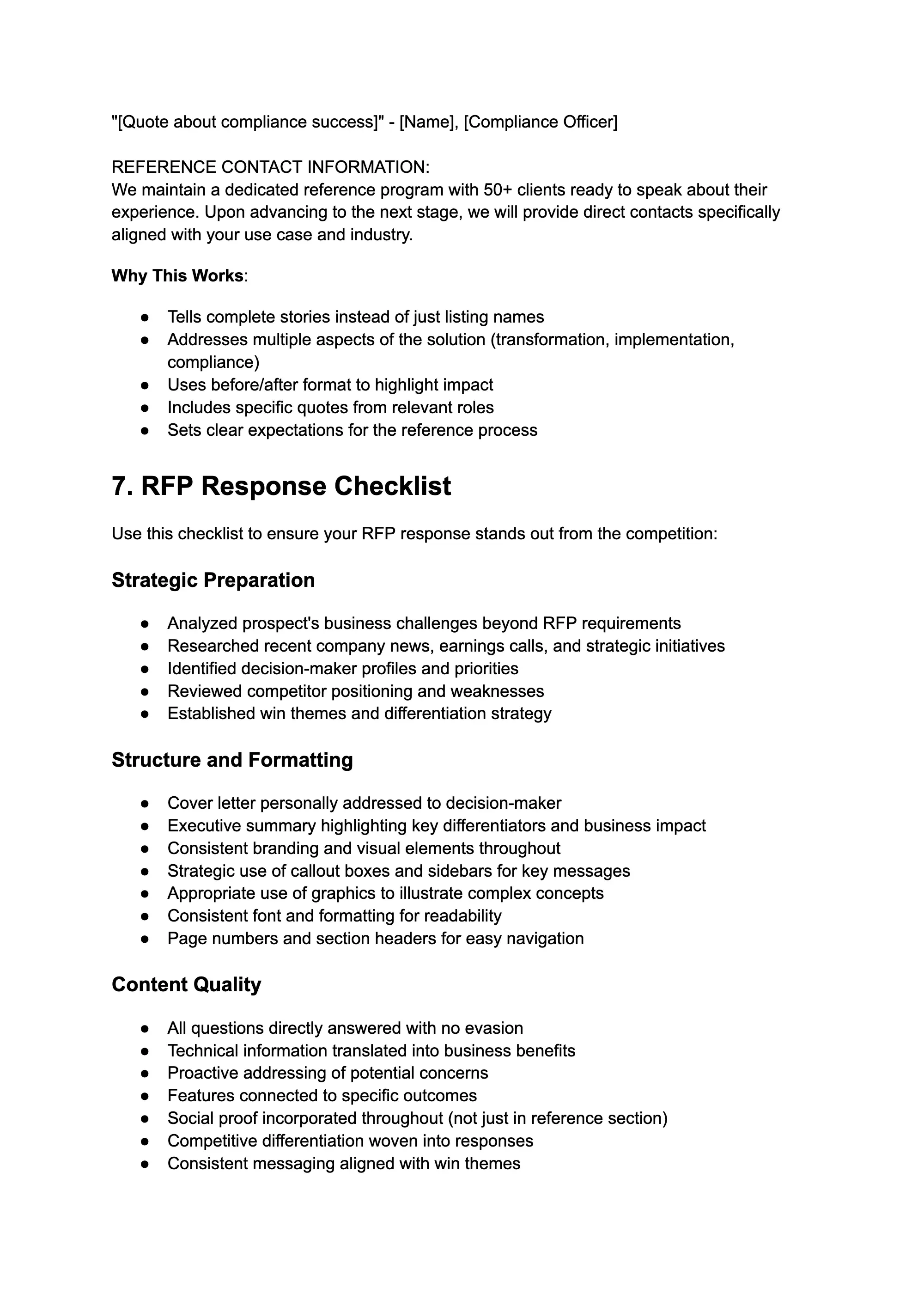 Winning RFP Response Examples, page 12
