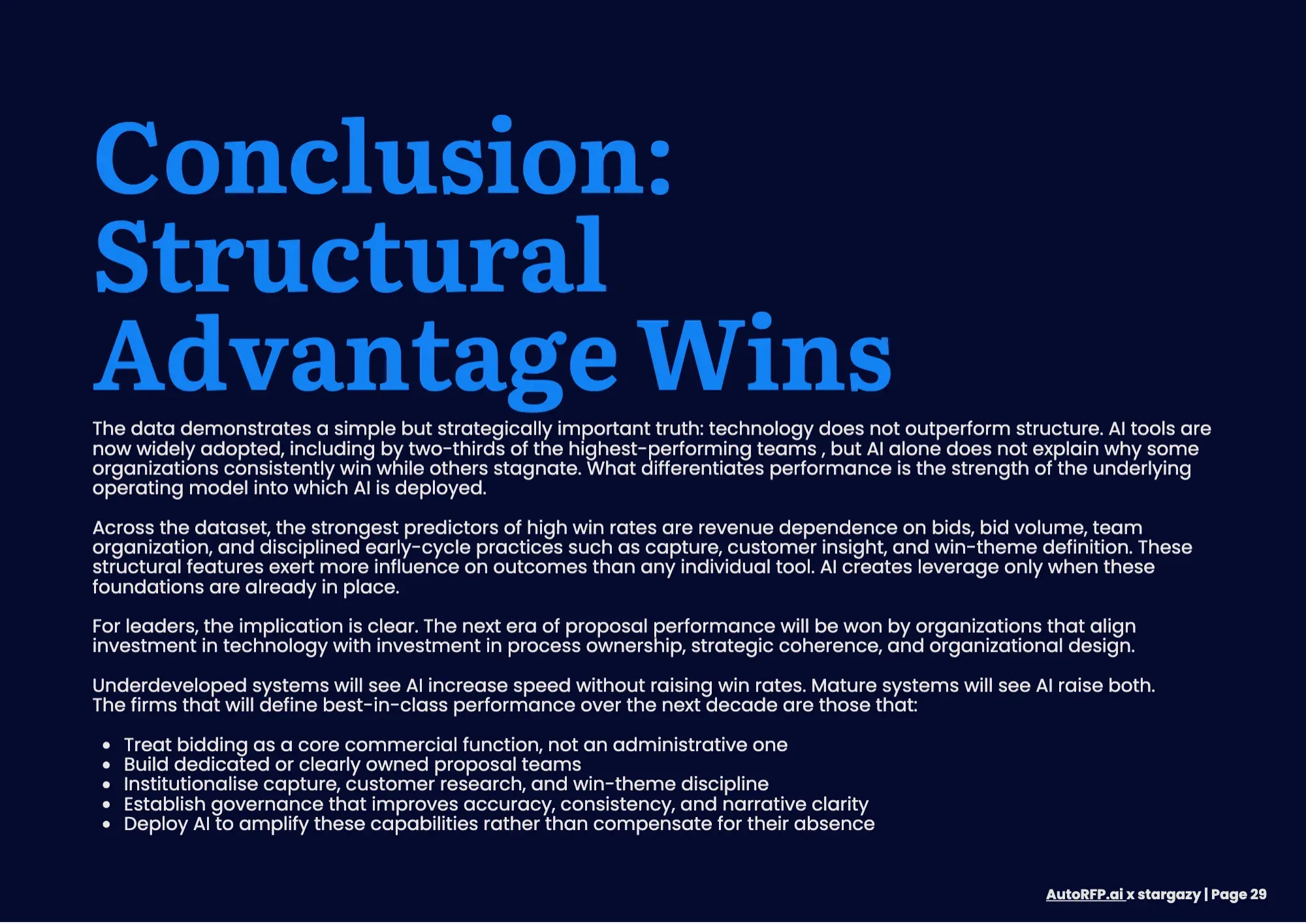 Proposal Win Rate Report 2026, page 31