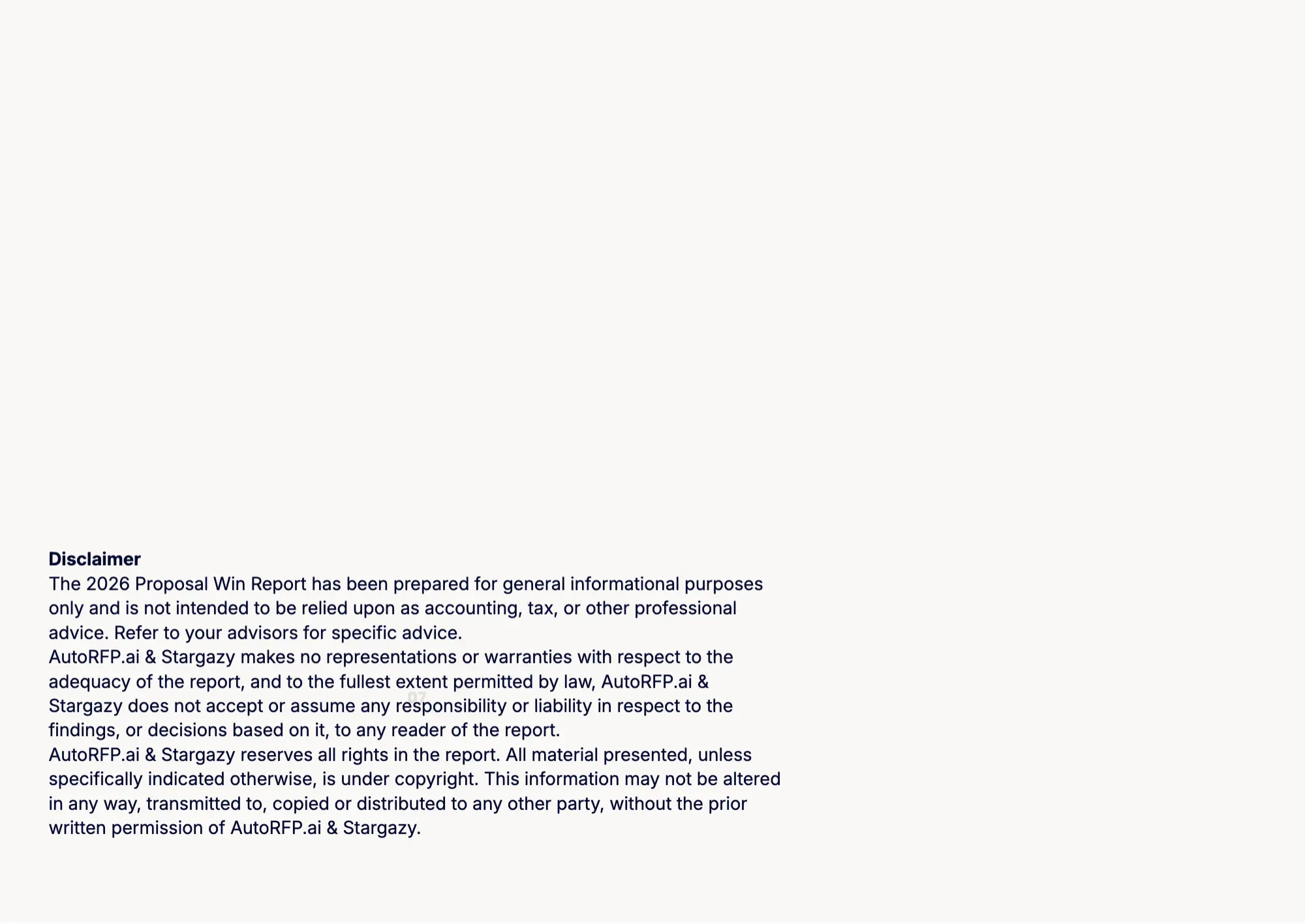 Proposal Win Rate Report 2026, page 38
