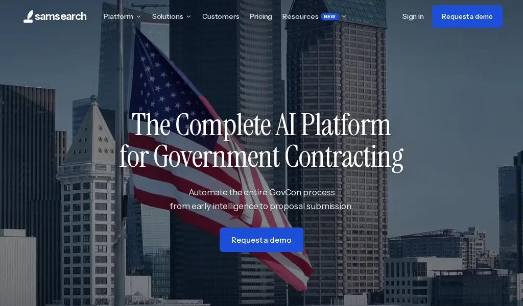SamSearch: AI GovCon Proposal & Capture Platform