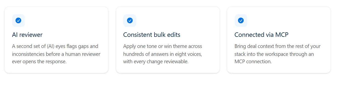 AutoRFP.ai content library connected to SharePoint, Confluence, and Drive