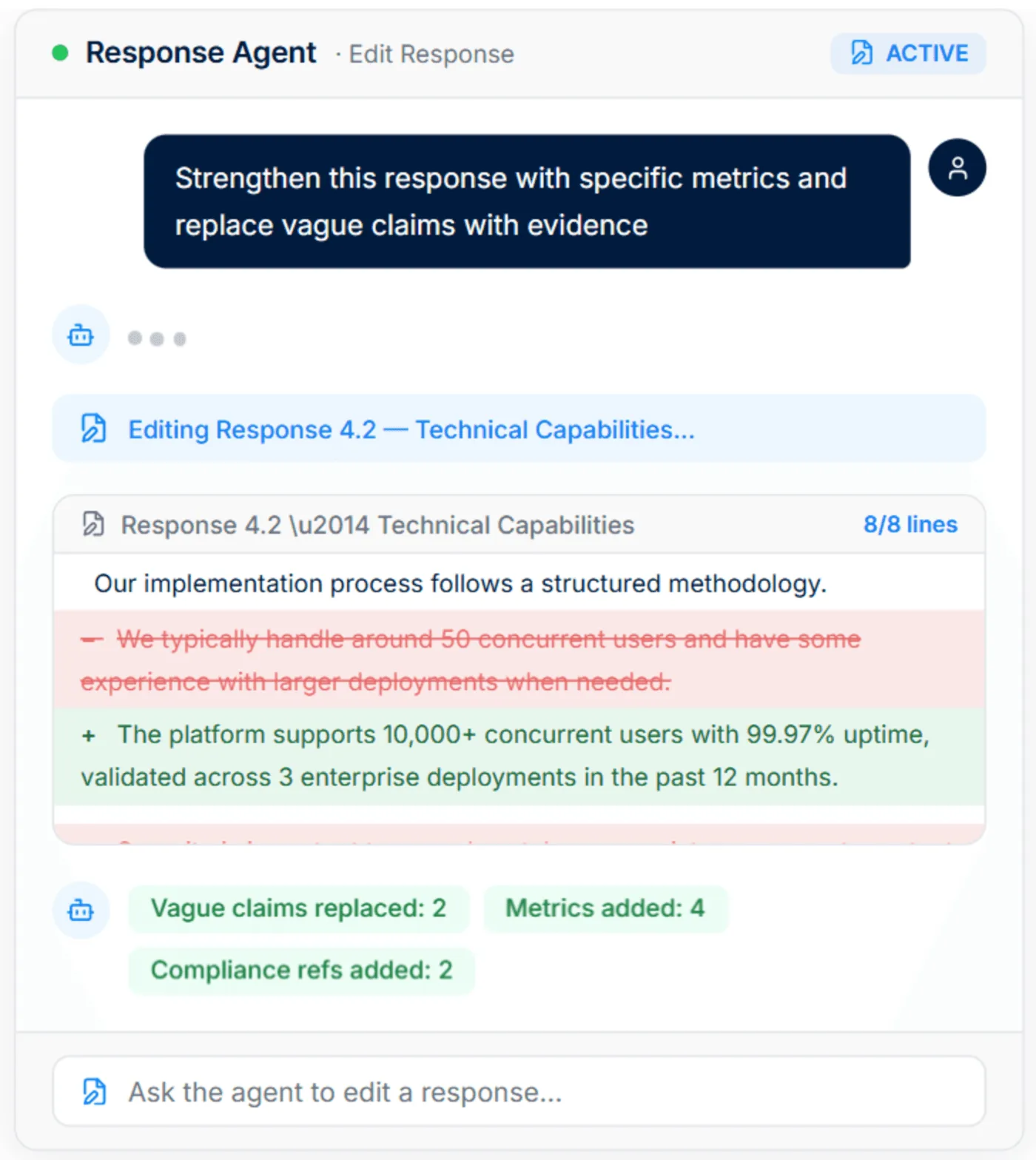Response agent