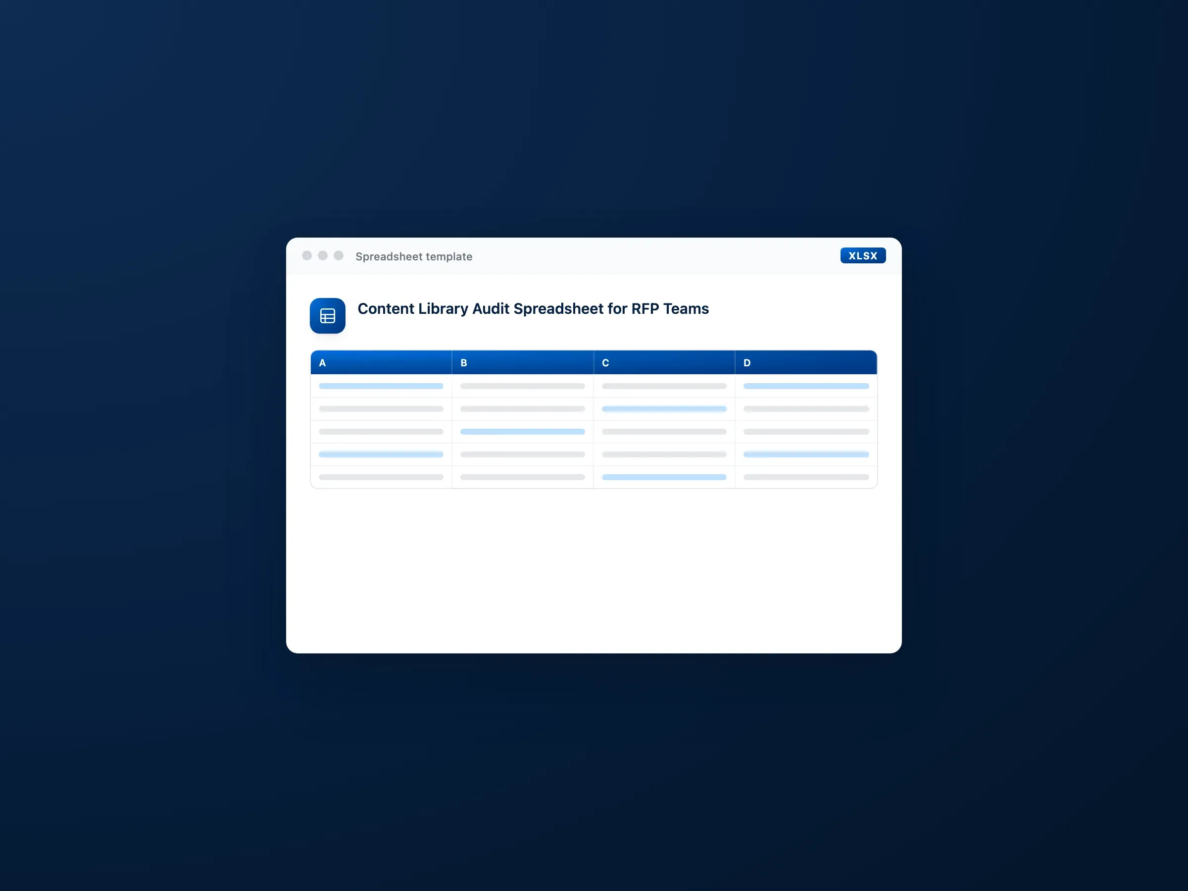 Content Library Audit Spreadsheet for RFP Teams preview