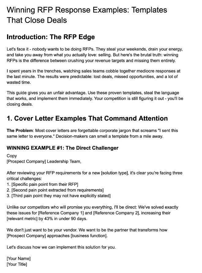 Test Answer Quality on a Real RFP