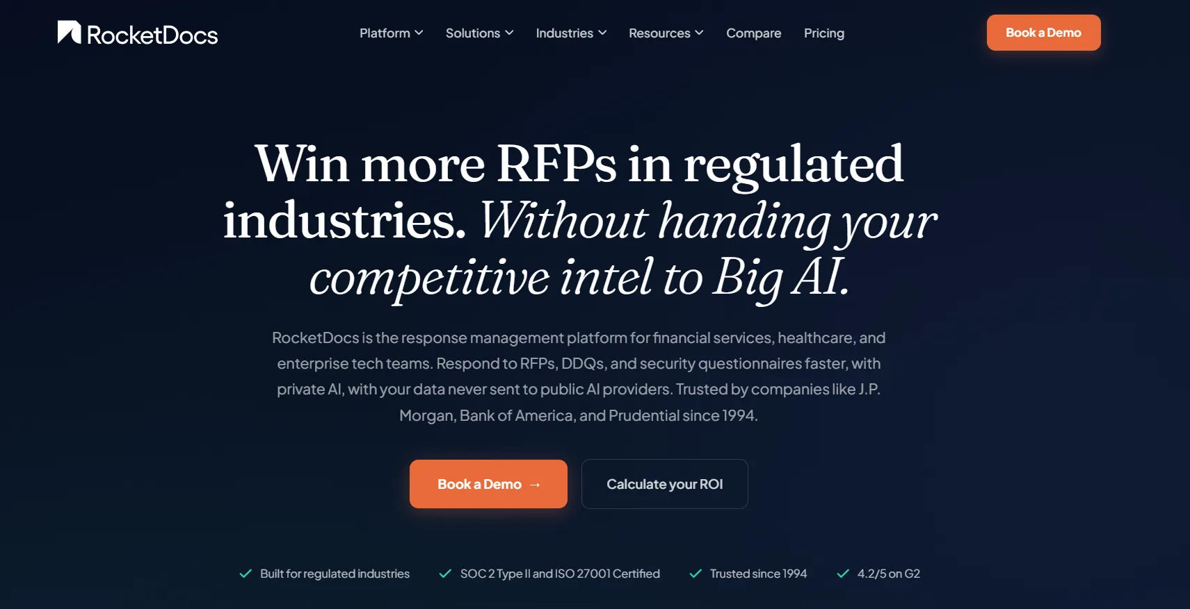RocketDocs structured proposal content platform