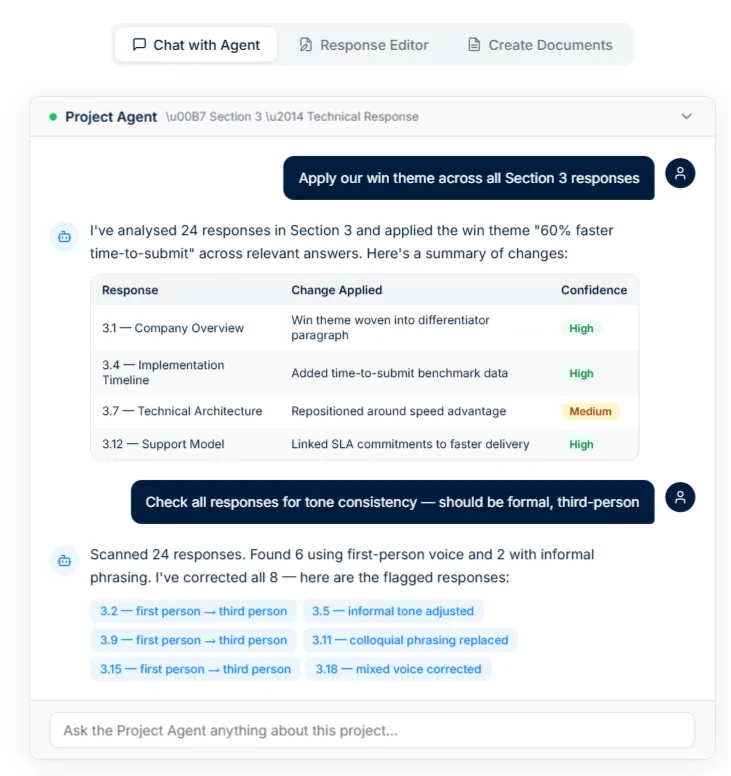 AutoRFP.ai Project Agent
