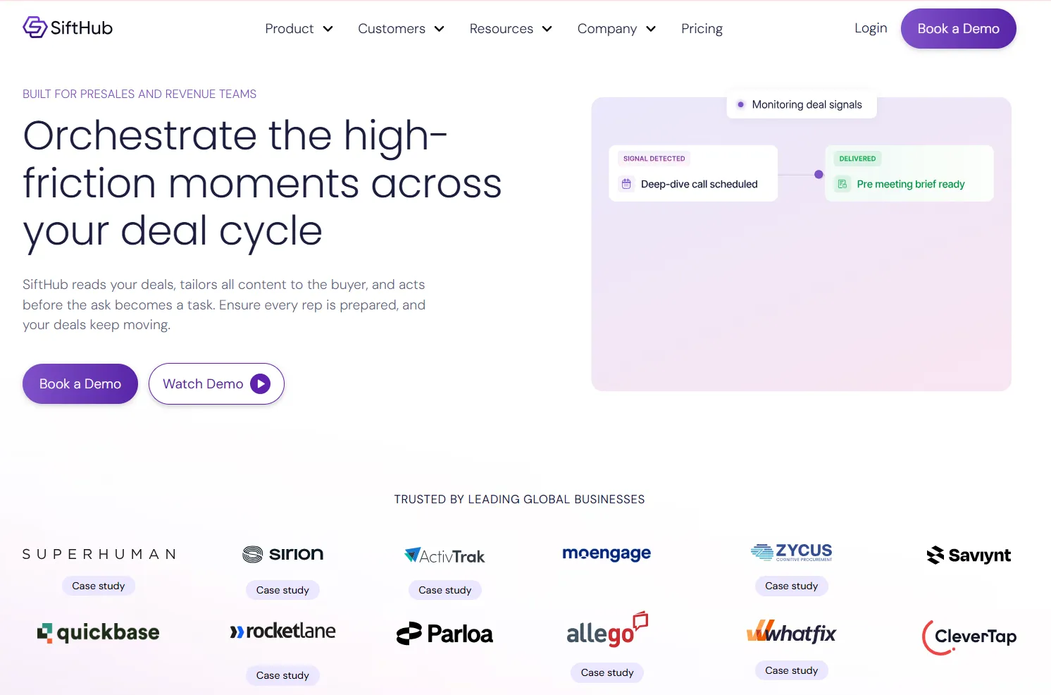 2. SiftHub: Best for RFP Automation With Live Deal Context