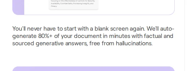 Steerlab features page claiming 80%+ auto-generated sourced
answers
