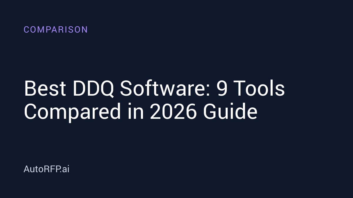 Derq Software Best DDQ Software: 9 Tools Compared in 2026 Guide - AutoRFP.ai