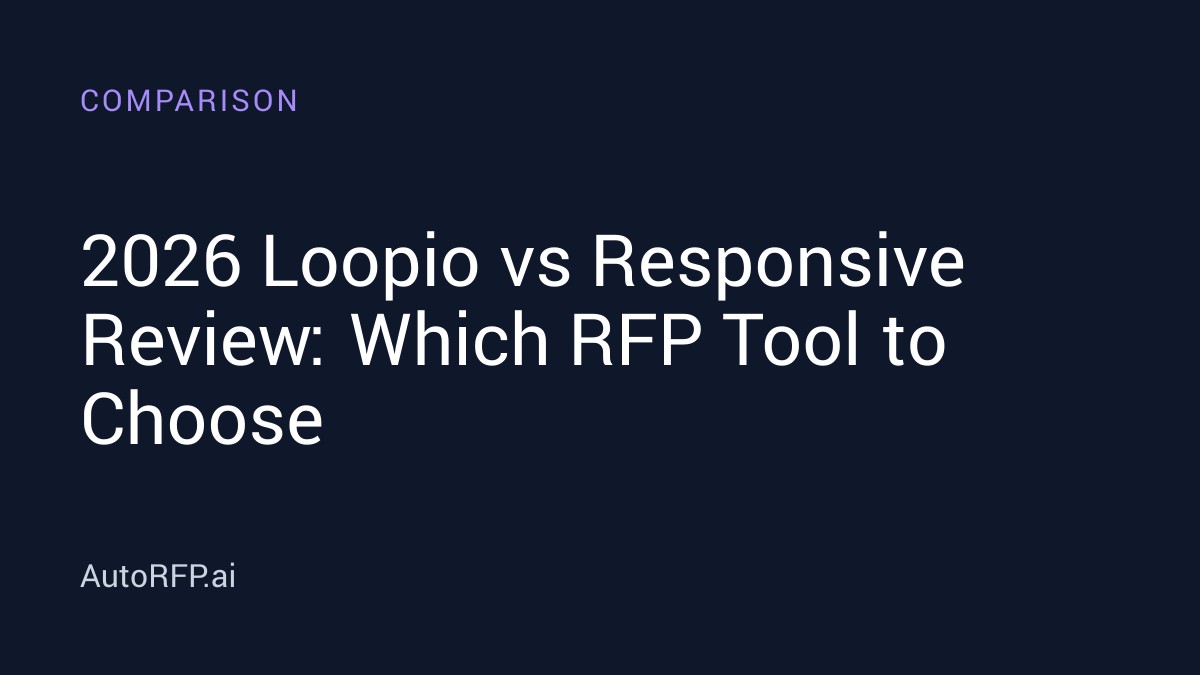 Loopio Rfx Management 2026 Loopio vs Responsive Review: Which RFP Tool to Choose - AutoRFP.ai
