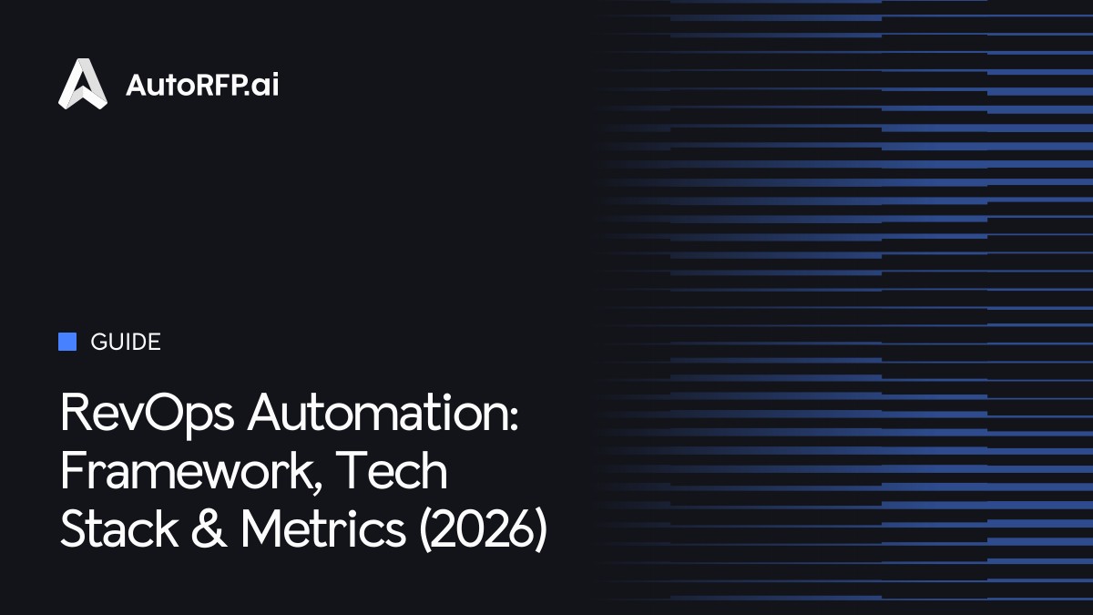 RevOps Automation: Framework, Tech Stack & Metrics (2026) - AutoRFP.ai